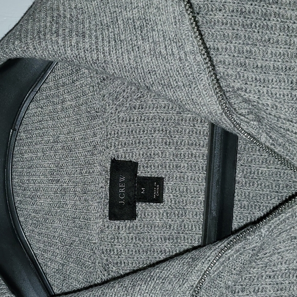 Medium J.Crew Grey Zip-up - Picture 3 of 5